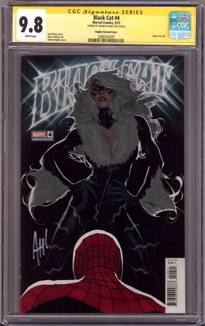Black Cat Vol 2 4 (16) CGC 9.8 (NM/M) (2021) Hughes Incentive Variant Signed x1 Cover Adam Hughes