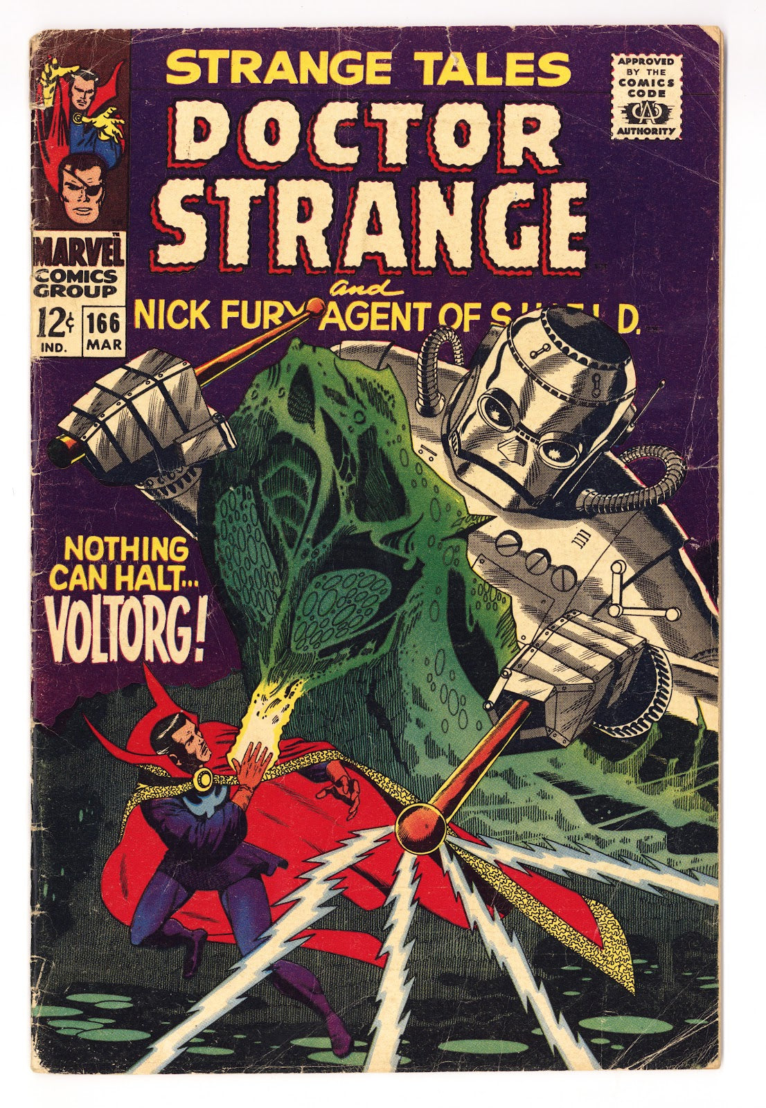 Strange Tales Vol 1 166 GD/VG (3.0) (1968) 