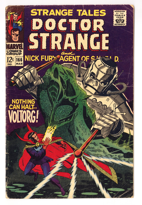 Strange Tales Vol 1 166 GD/VG (3.0) (1968)