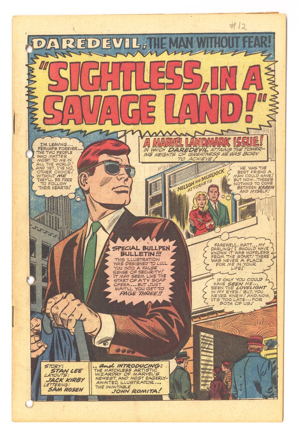 Daredevil Vol 1 12 Coverless (1966)