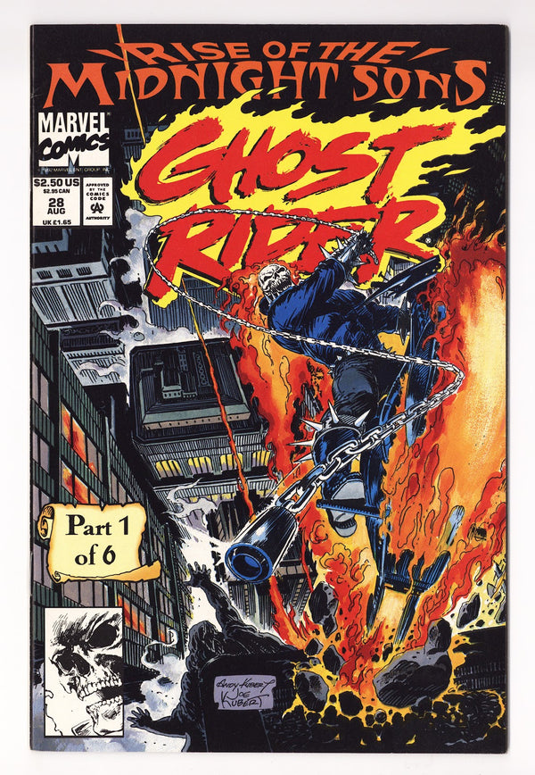 Ghost Rider Vol 2 28  VF+ (8.5)   (1992)