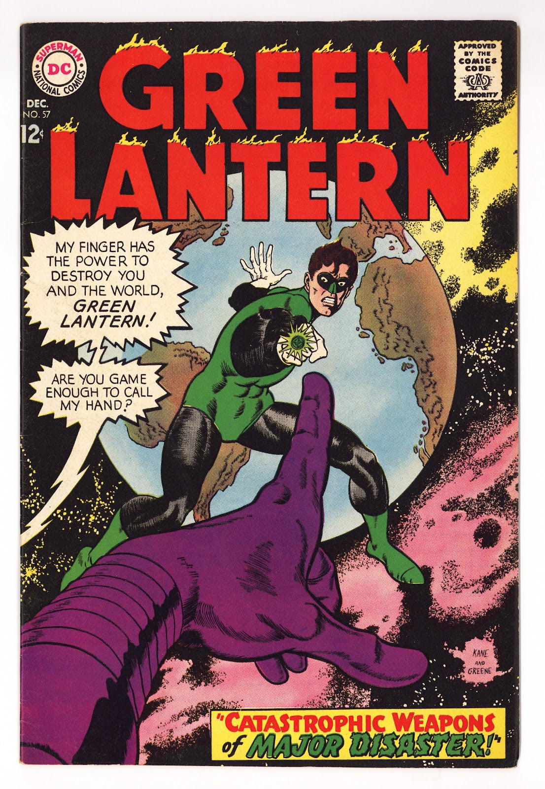 Green Lantern Vol 2 57  FN+ (6.5)   (1967)     