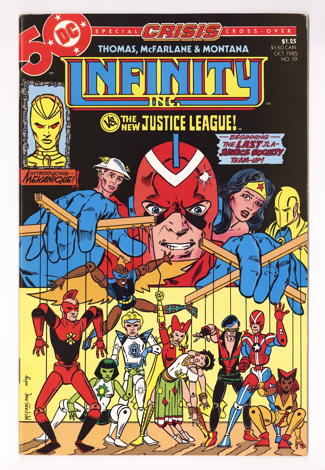 Infinity, Inc. Vol 1 19  Mid Grade   (1985)     