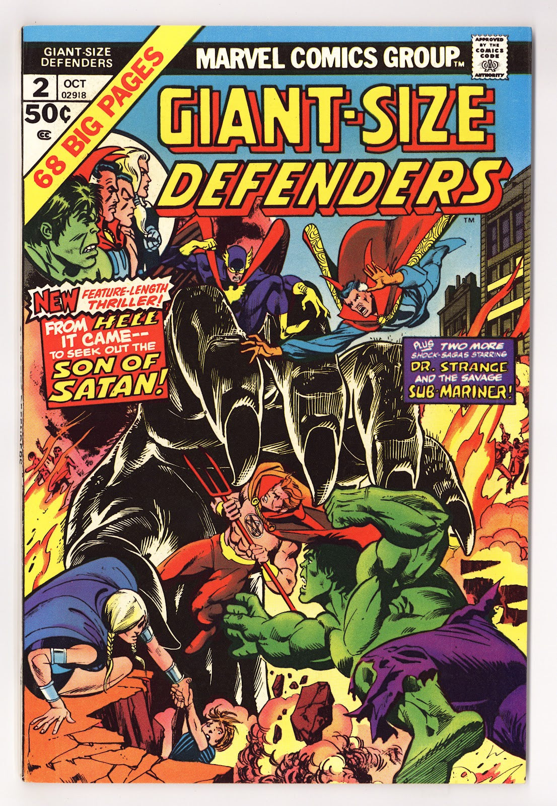 Giant-Size Defenders Vol 1 2  VF/NM (9.0)   (1974)     