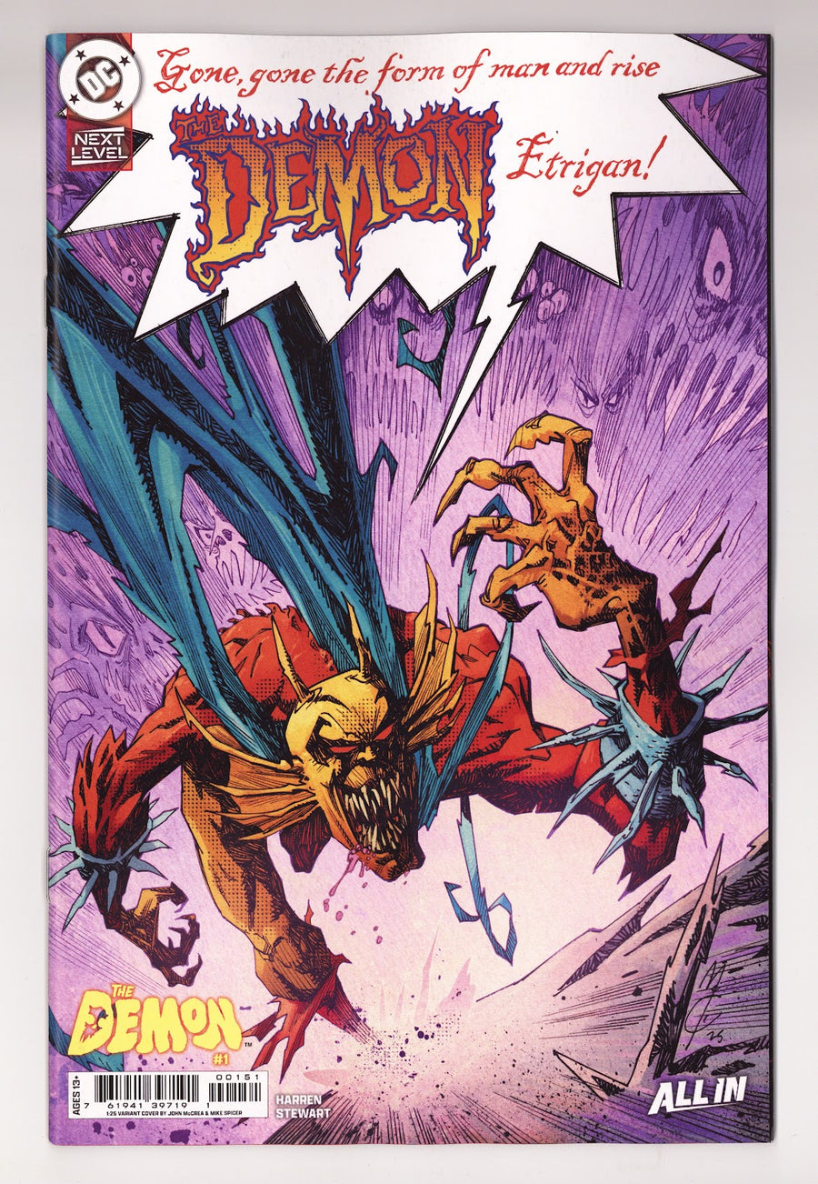 Demon Vol 4 #1 NM- (9.2) Mccrea Incentive Variant