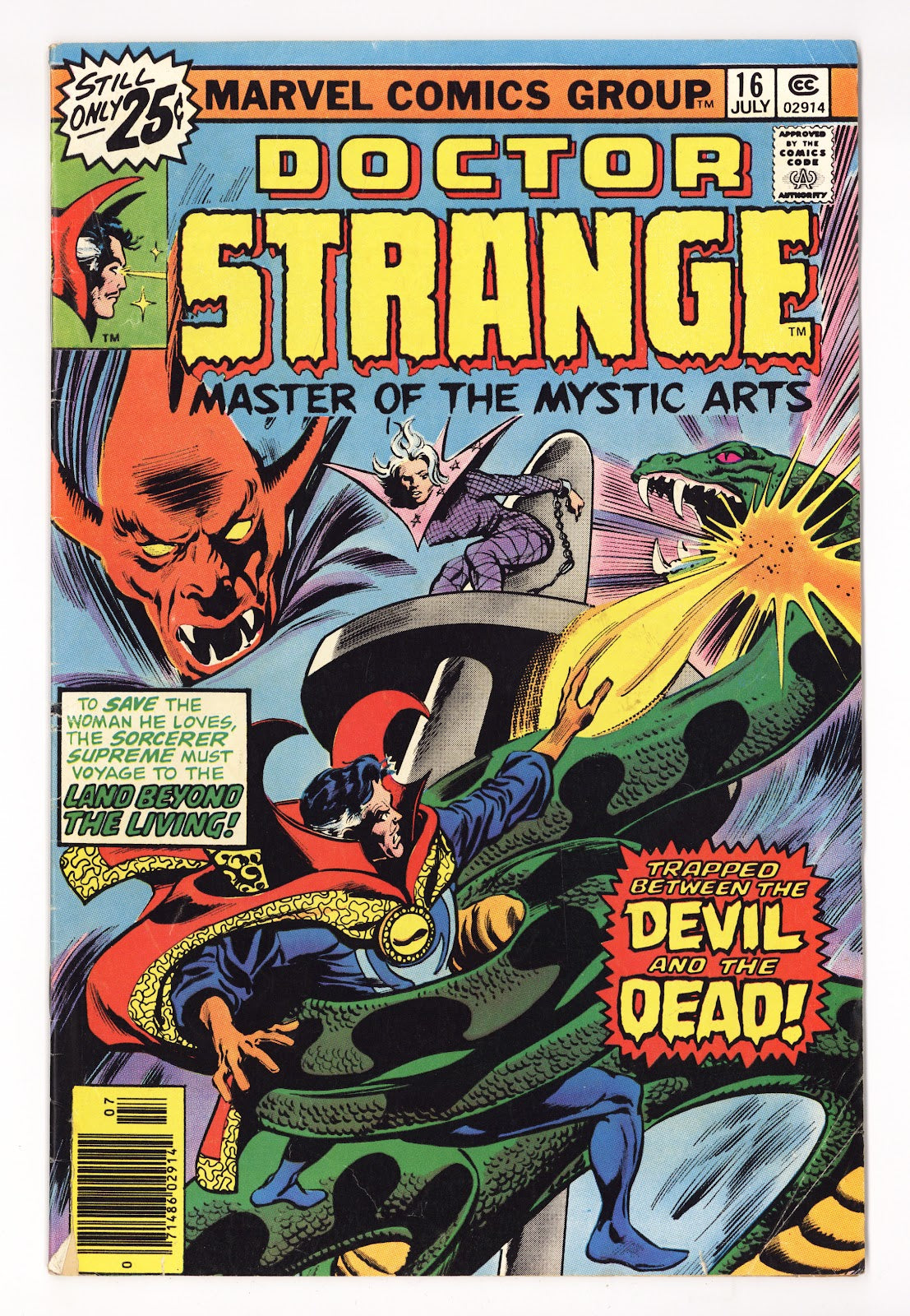 Doctor Strange Vol 1 16  Low Grade   (1976)   25¢  