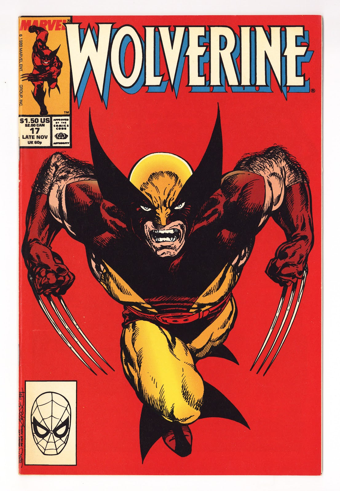 Wolverine Vol 2 17  FN/VF (7.0)   (1989)     