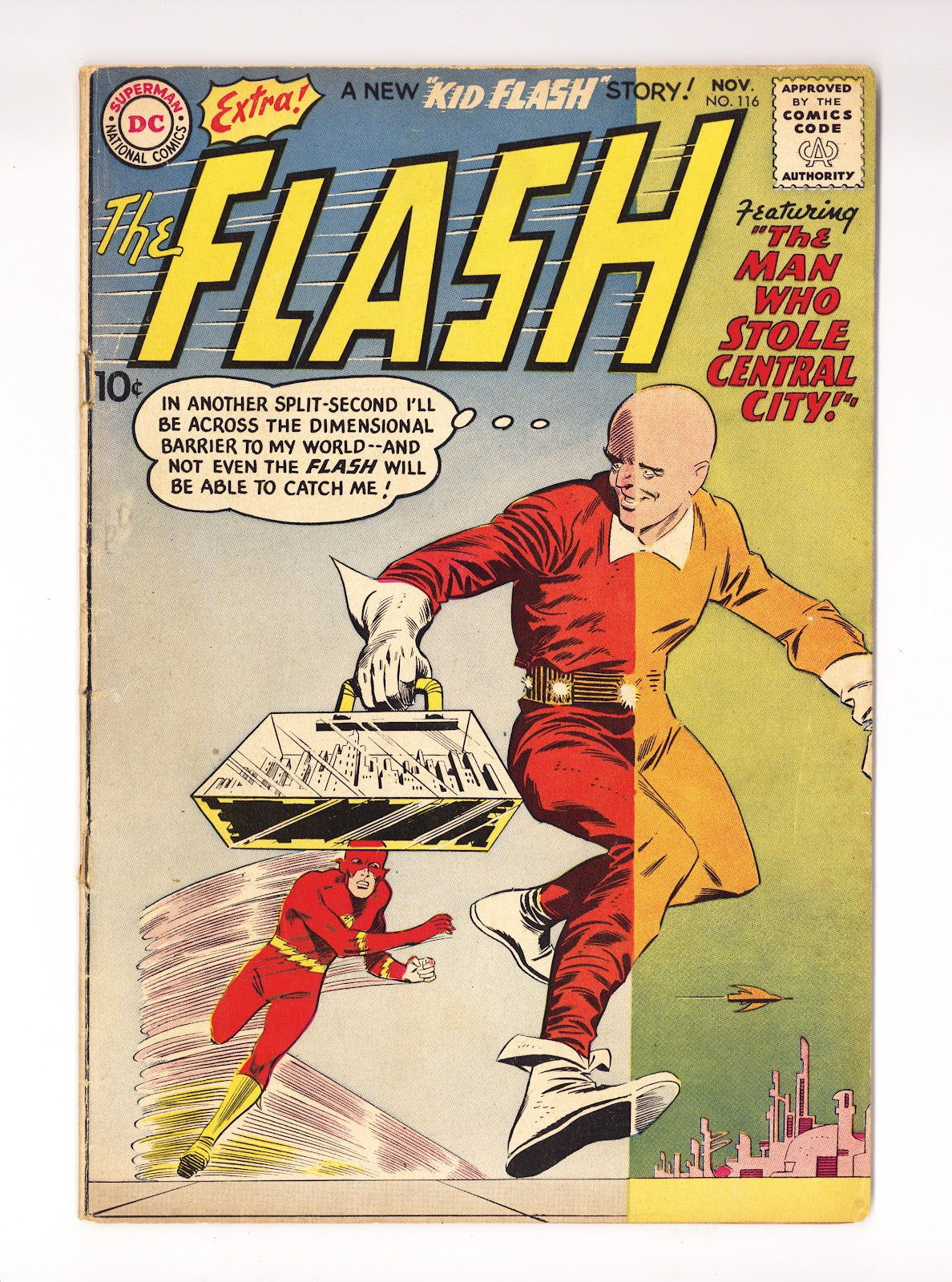 The Flash Vol 1 116   Cover Detached  (1960)     