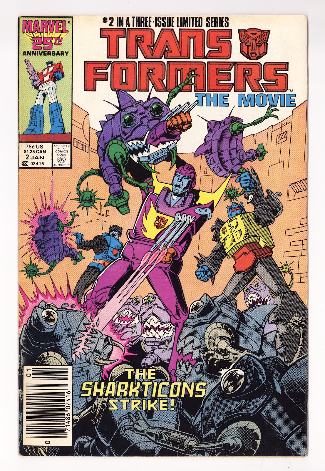 Transformers: The Movie Vol 1 2  Low Grade   (1987)   Newsstand  
