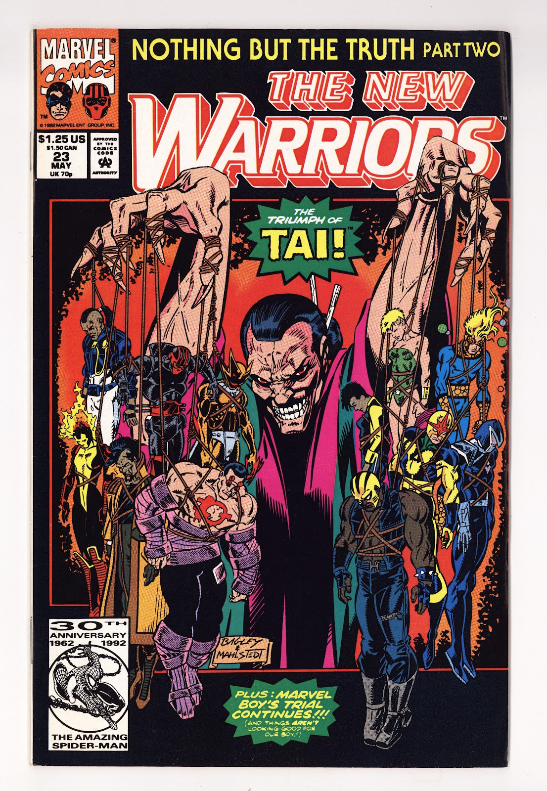 The New Warriors Vol 1 23 Mid Grade (1992) 