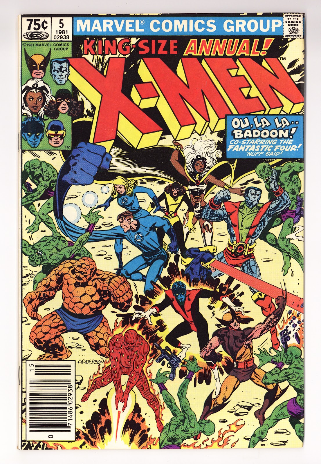 X-Men Annual Vol 1 5  Mid Grade   (1981)   Newsstand  