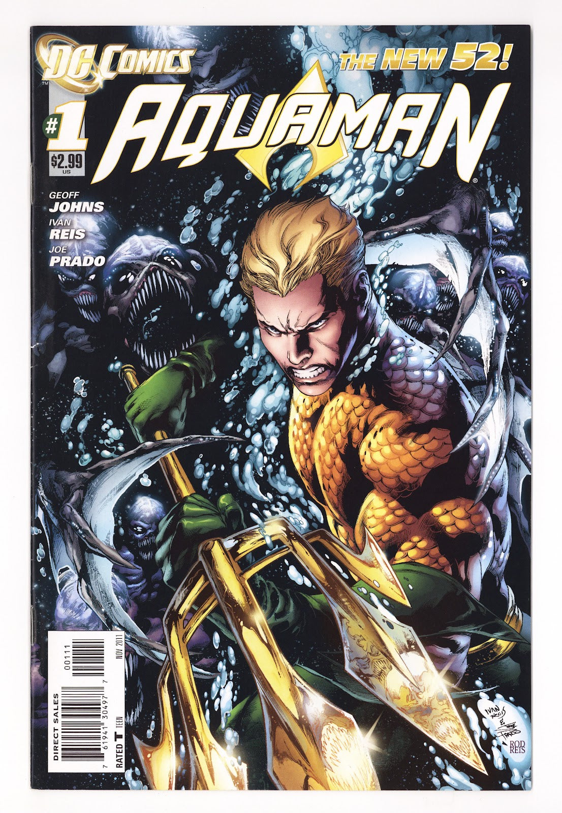 Aquaman Vol 7 1 High Grade (2011) Direct Sales 