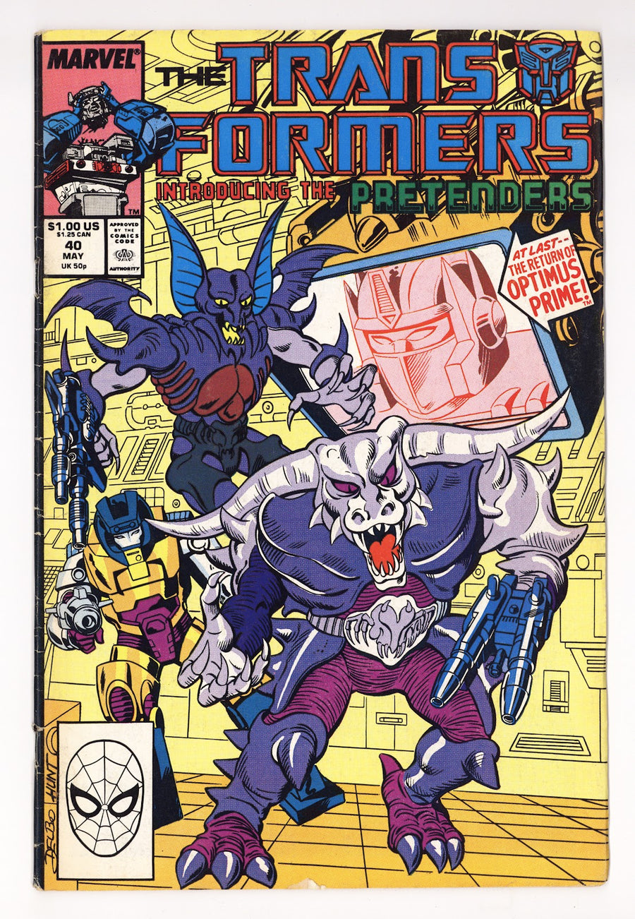 The Transformers Vol 1 40  Low Grade   (1988)     