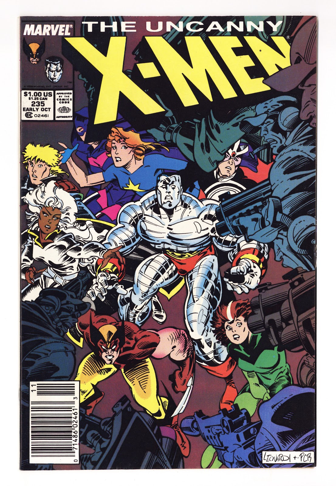 The Uncanny X-Men Vol 1 235  Mid Grade   (1988)   Newsstand