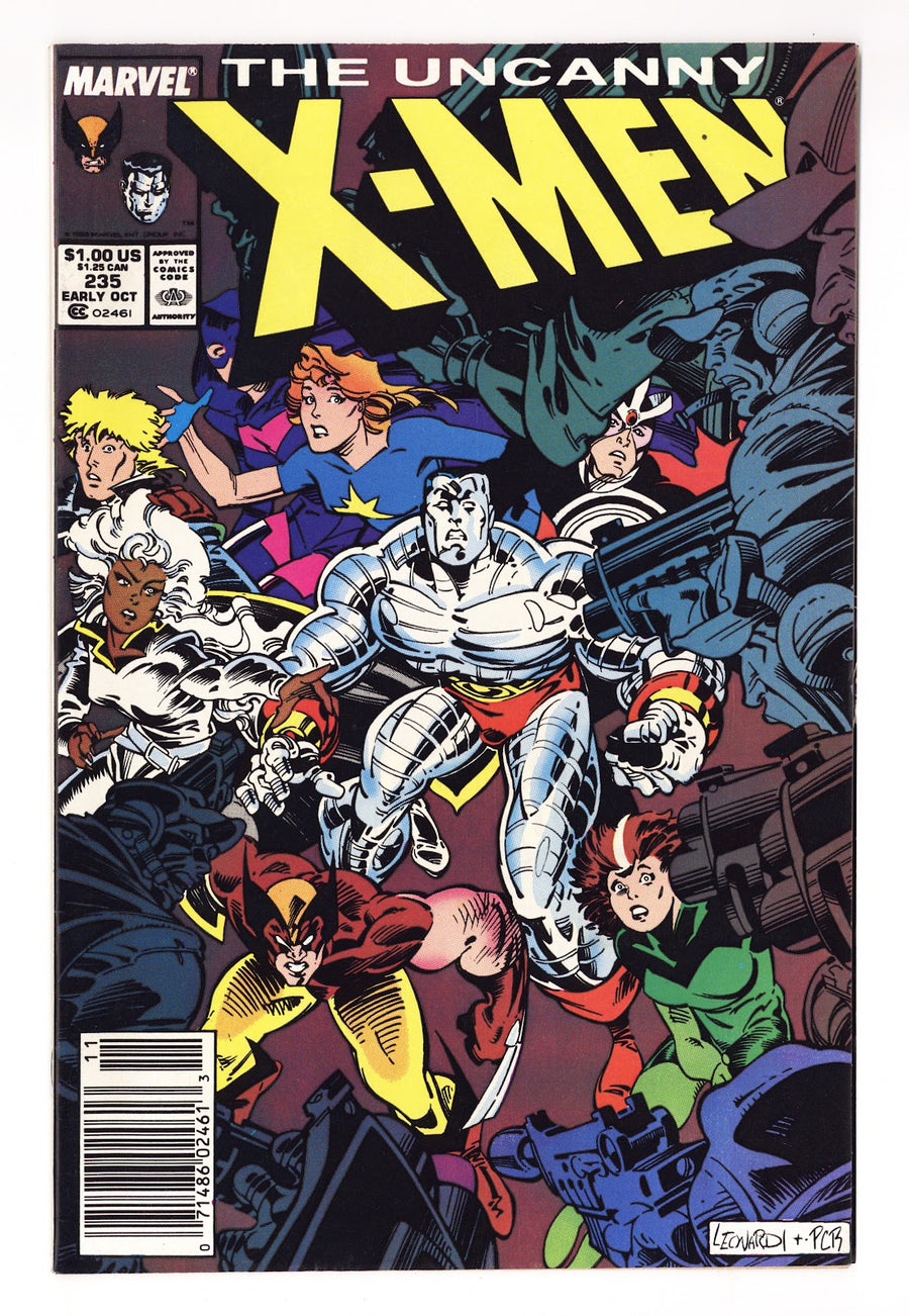 The Uncanny X-Men Vol 1 235  Mid Grade   (1988)   Newsstand
