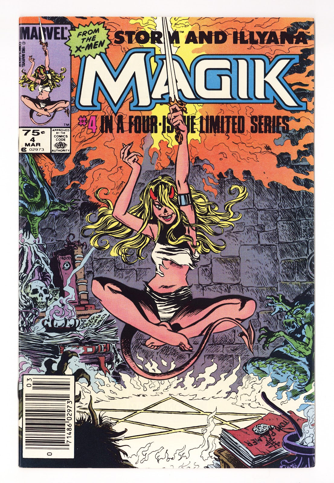 Magik (Illyana and Storm Limited Series) Vol 1 4  NM- (9.2)   (1984)   Canadian  