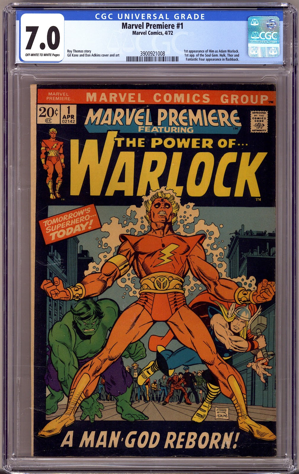 Marvel Premiere 1 CGC 7.0 (FN/VF) (1972) 