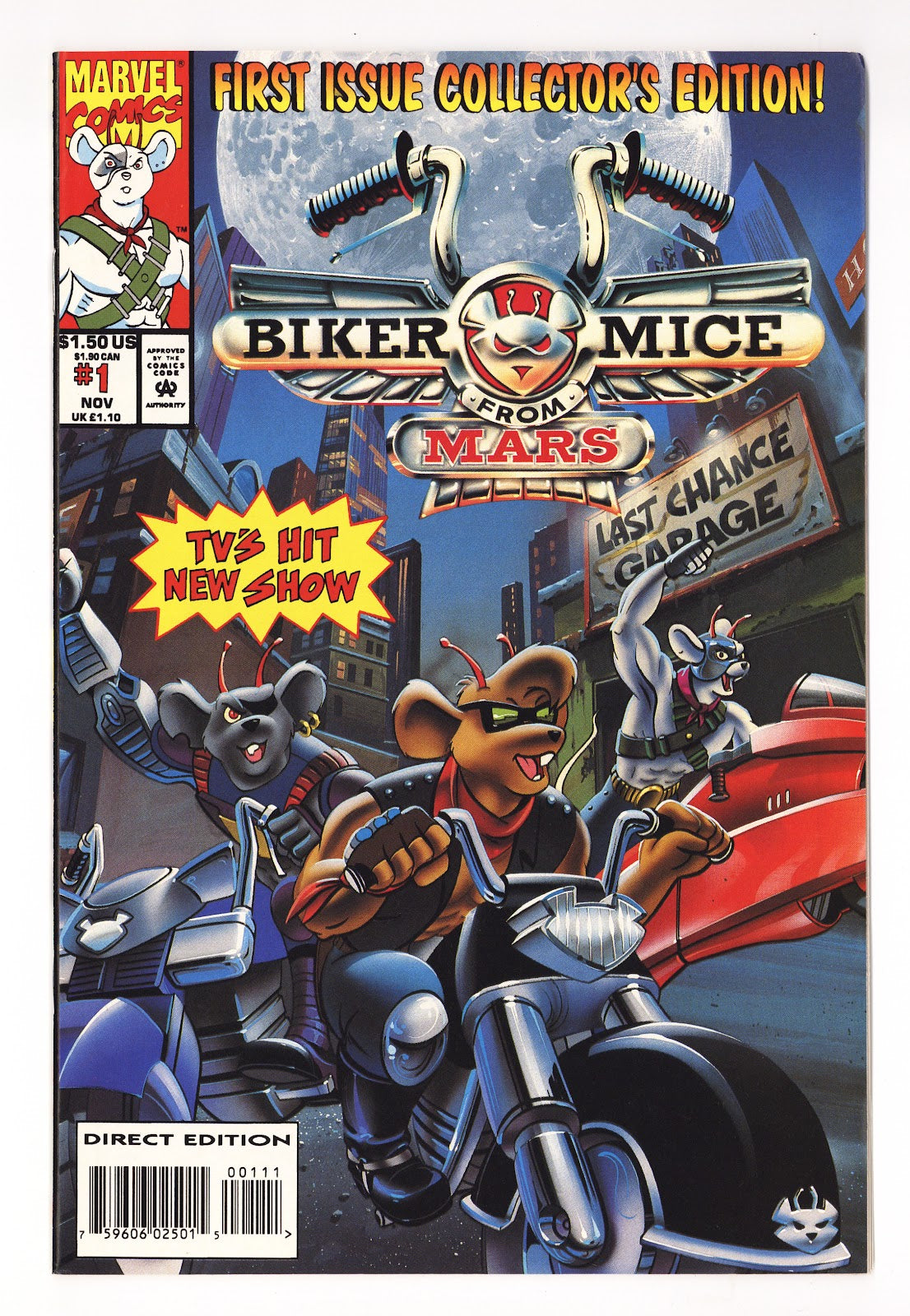 Biker Mice from Mars Vol 1 1  VF+ (8.5)   (1993)