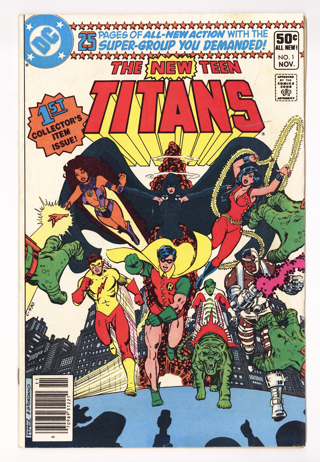 The New Teen Titans Vol 1 1 VG+ (4.5) (1980) Newsstand 