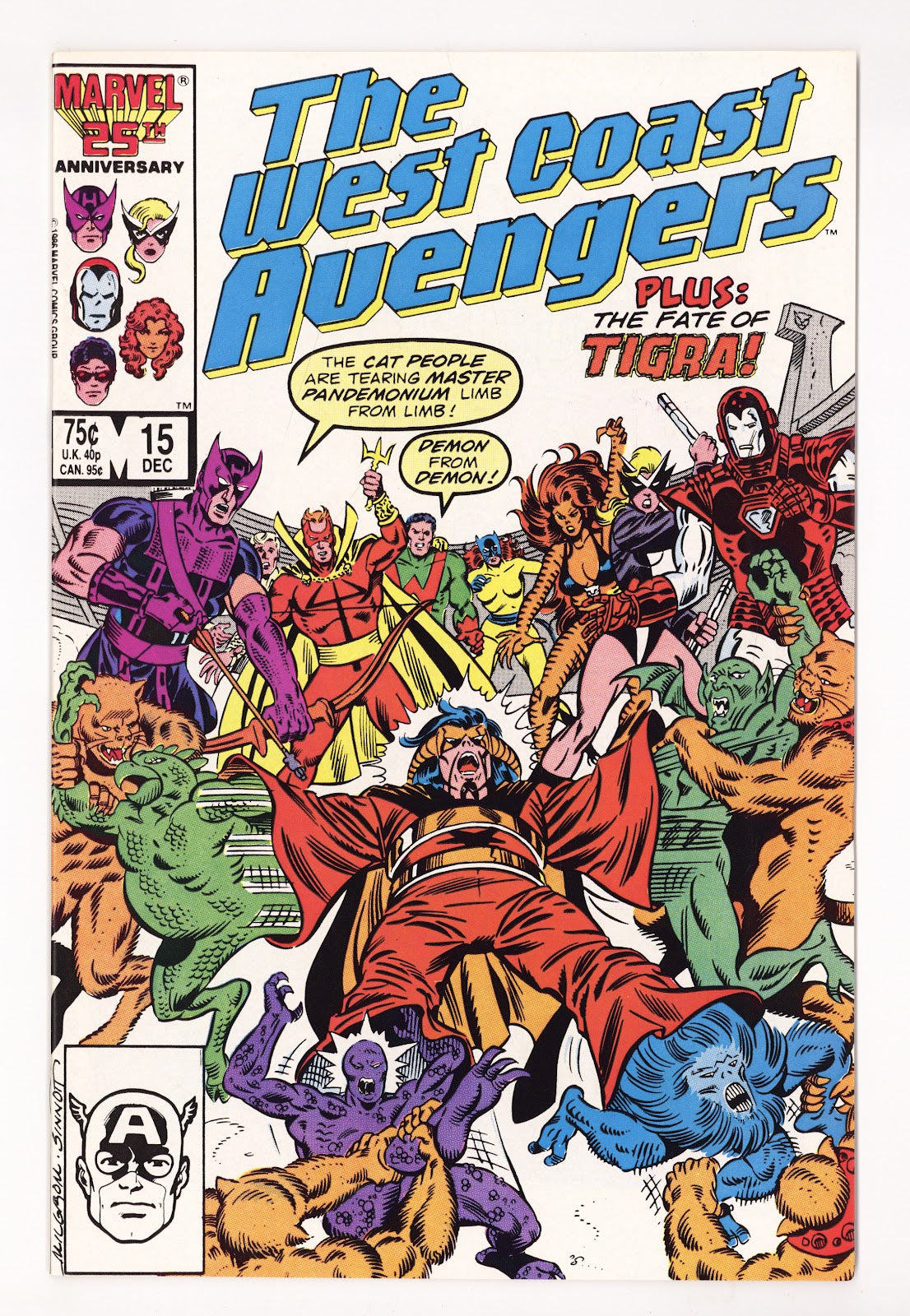West Coast Avengers Vol 2 15  High Grade   (1986)   Direct  