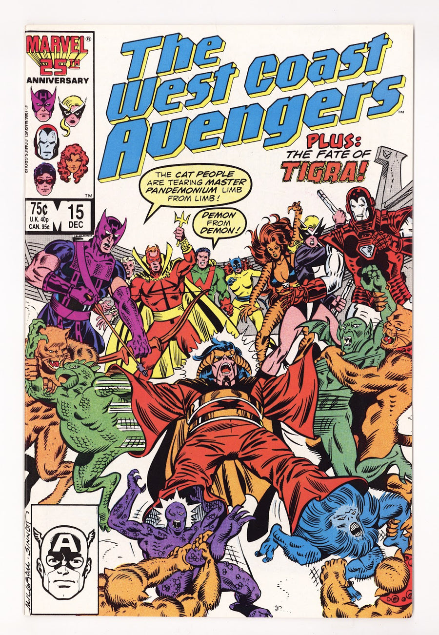 West Coast Avengers Vol 2 15  High Grade   (1986)   Direct  