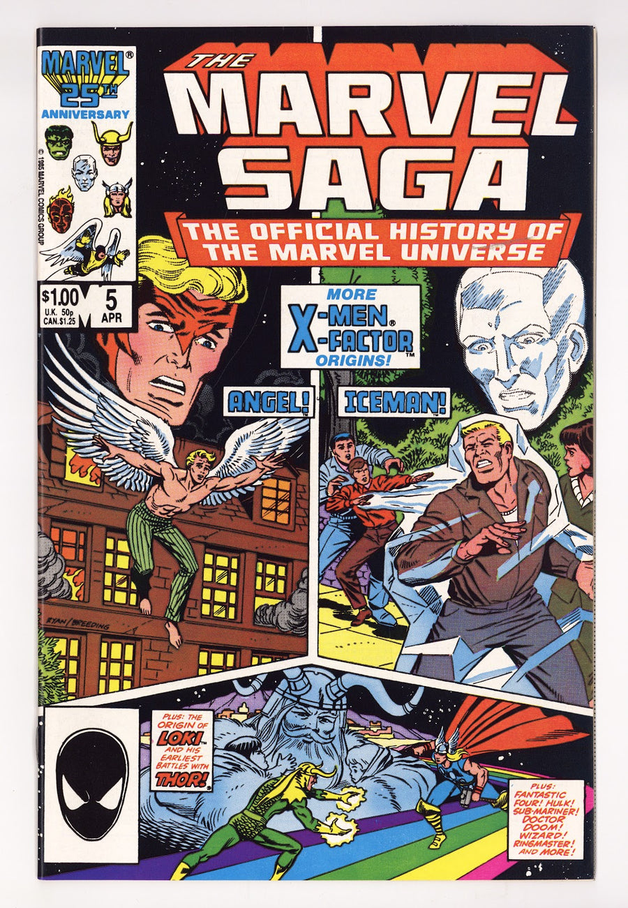 The Marvel Saga the Official History of the Marvel Universe 5 High Grade (1986) Direct 