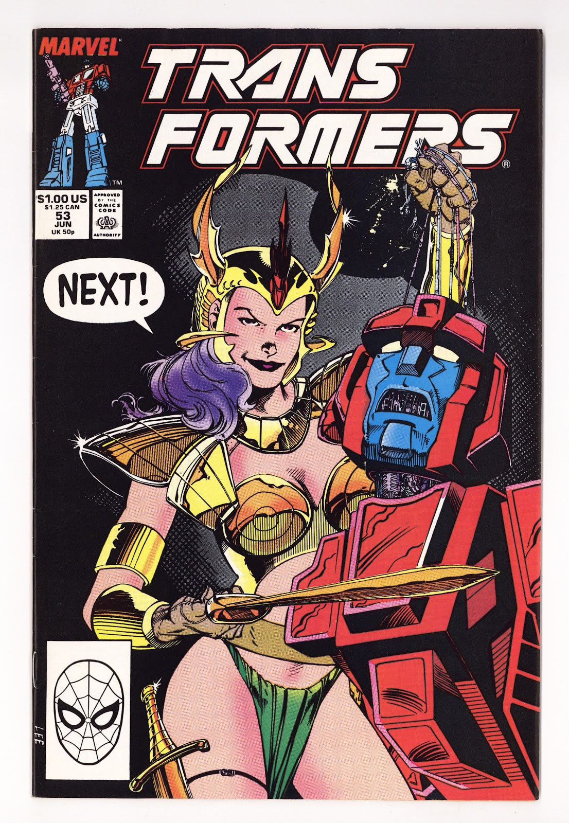 The Transformers Vol 1 53  VF+ (8.5)   (1989)     
