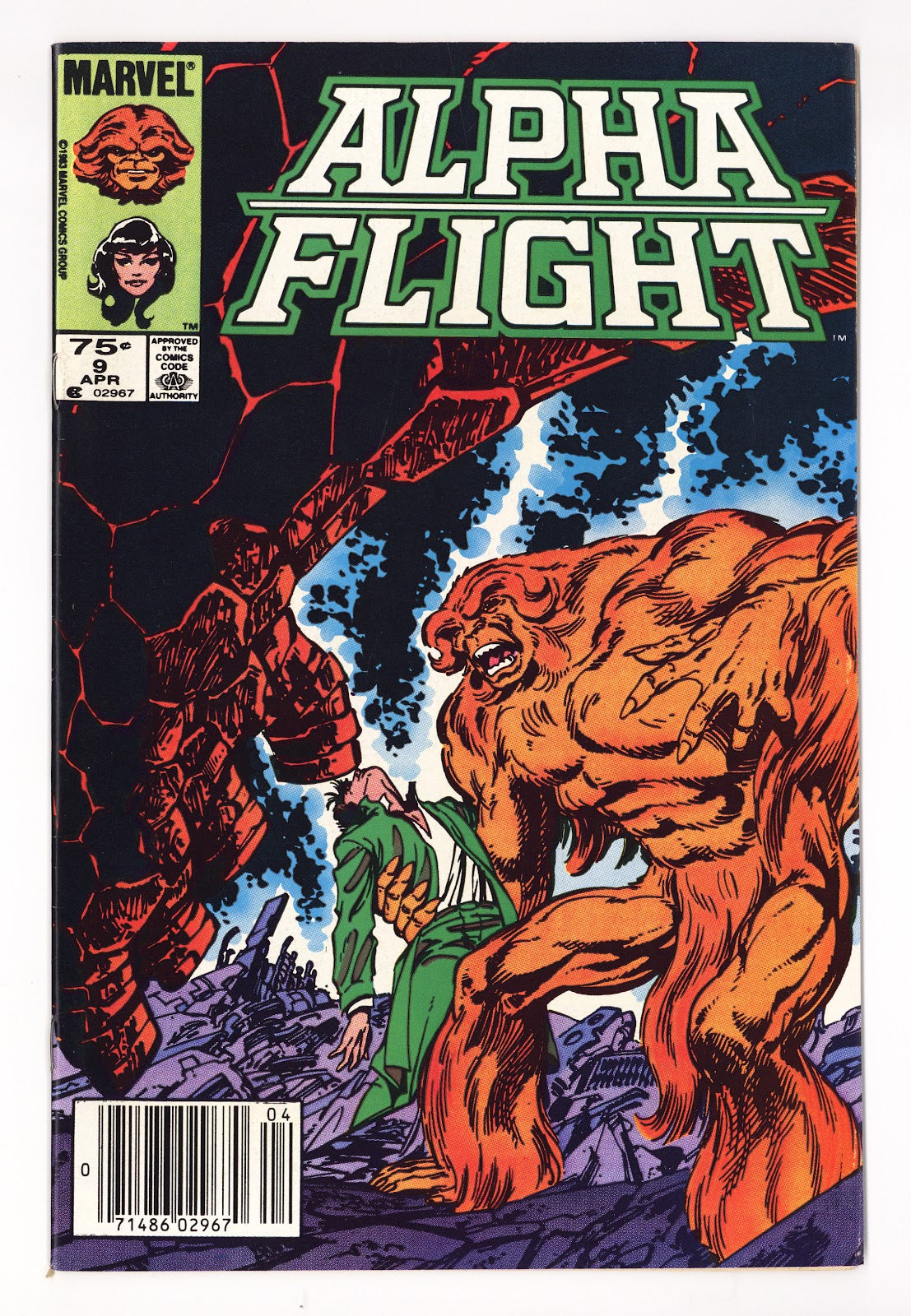 Alpha Flight Vol 1 9 VF (8.0) (1984) Canadian Price Variant 