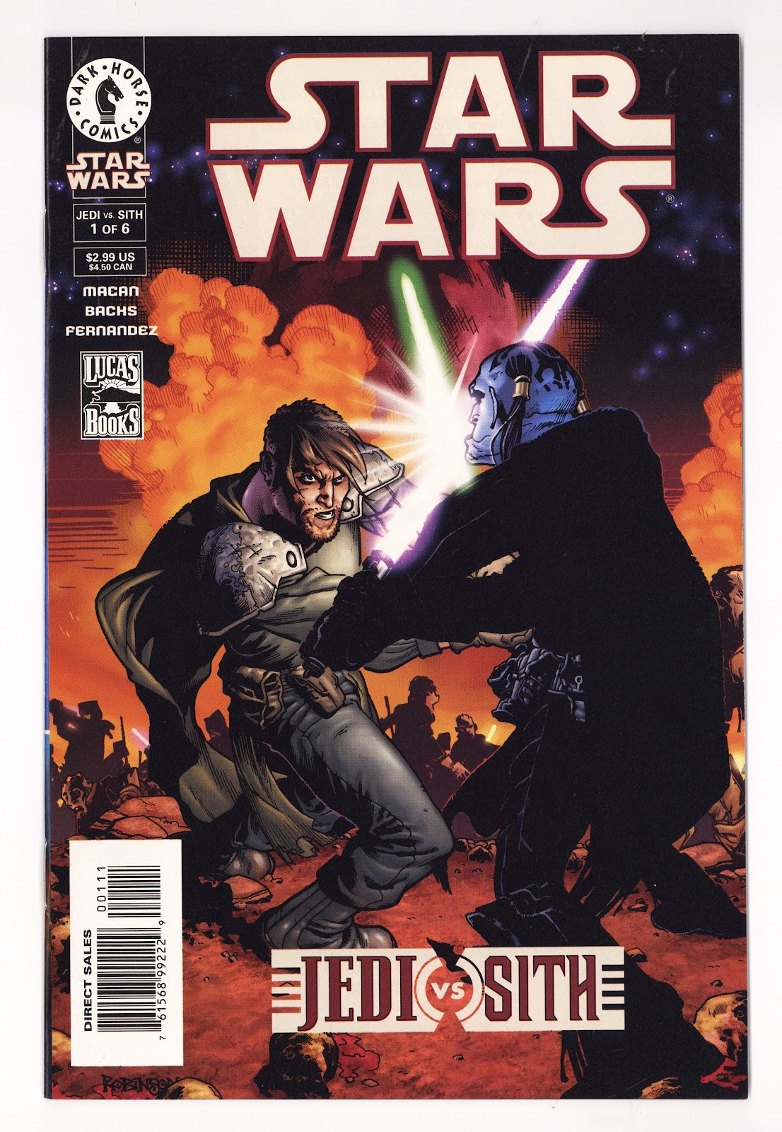 Star Wars: Jedi vs. Sith Vol 1 1  NM- (9.2)   (2001)     