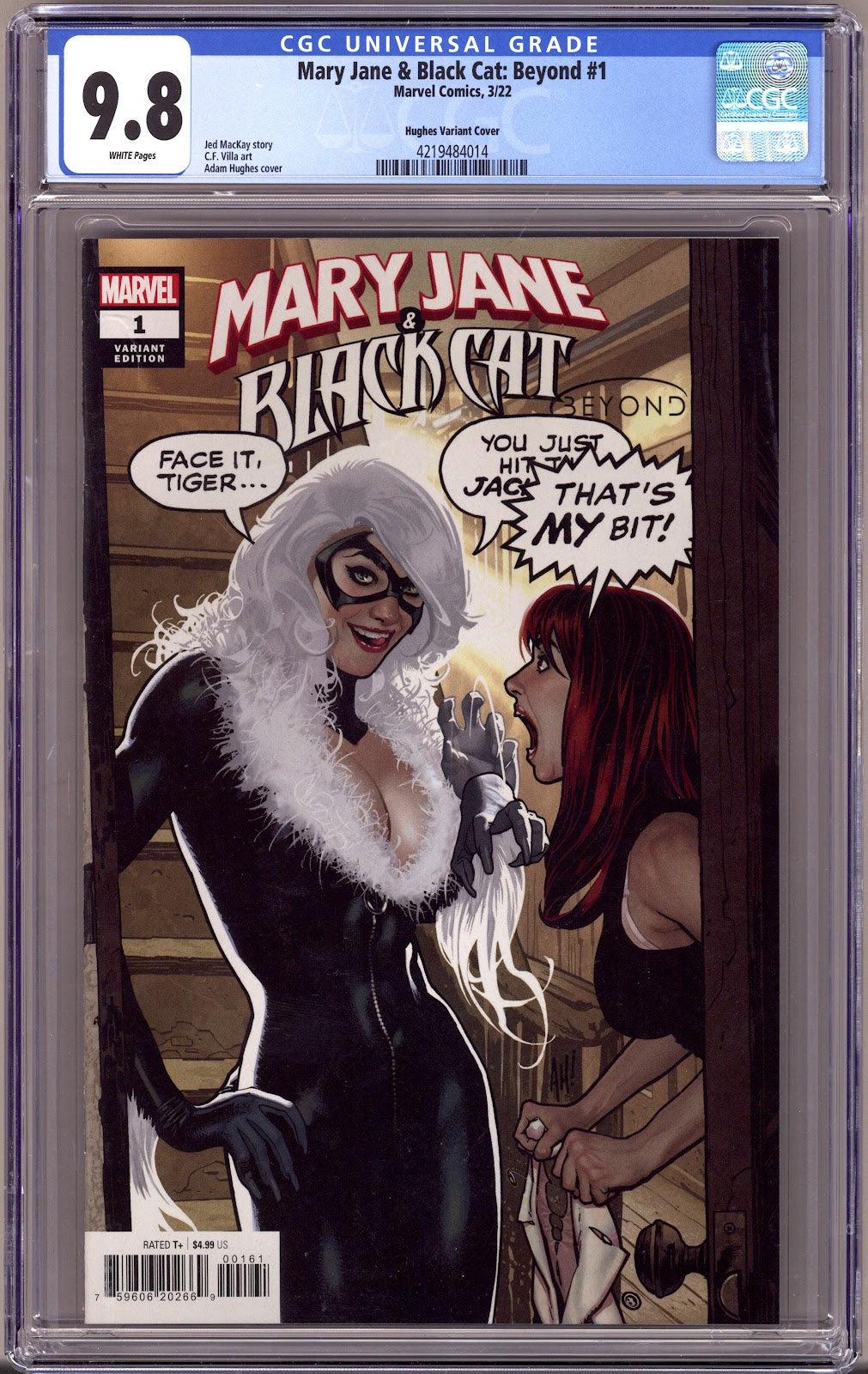 Mary Jane & Black Cat: Beyond   1 CGC 9.8 (NM/M)   (2022) Hughes   Variant  