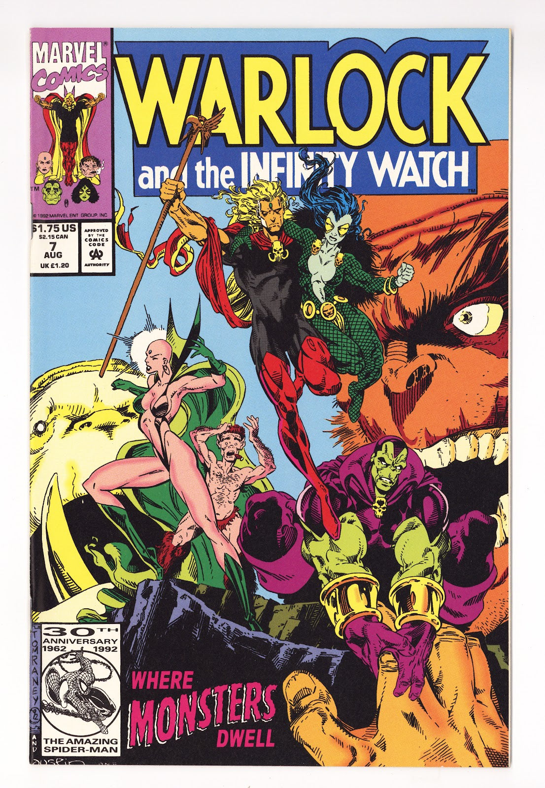 Warlock and the Infinity Watch 7 High Grade (1992) 
