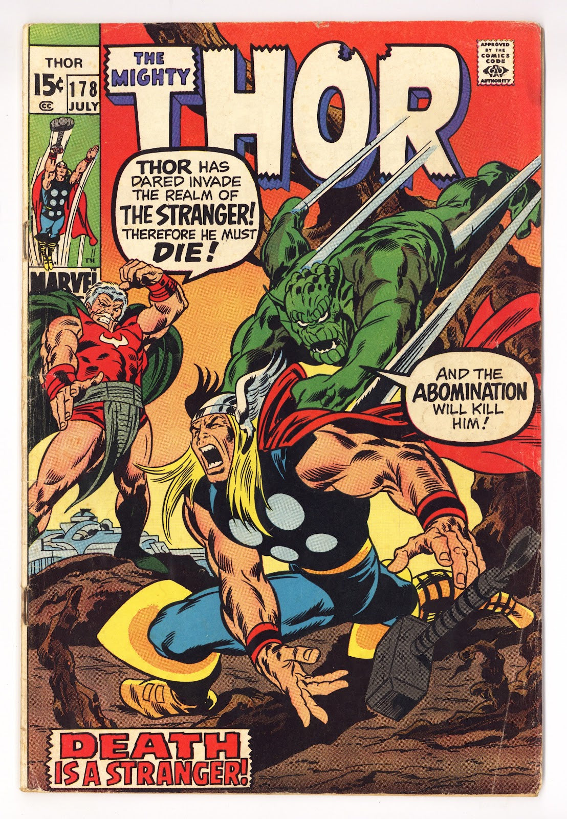 Thor Vol 1 178 GD/VG (3.0) (1970) 