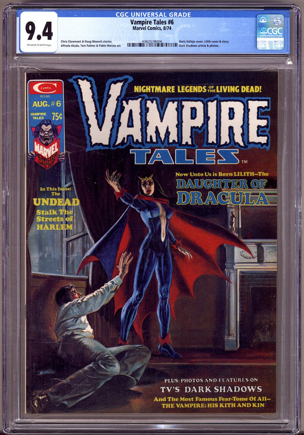 Vampire Tales 6 CGC 9.4 (NM) (1974)