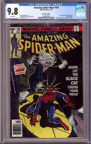 The Amazing Spider-Man Vol 1 194 CGC 9.8 (NM/M)   (1979)   Newsstand