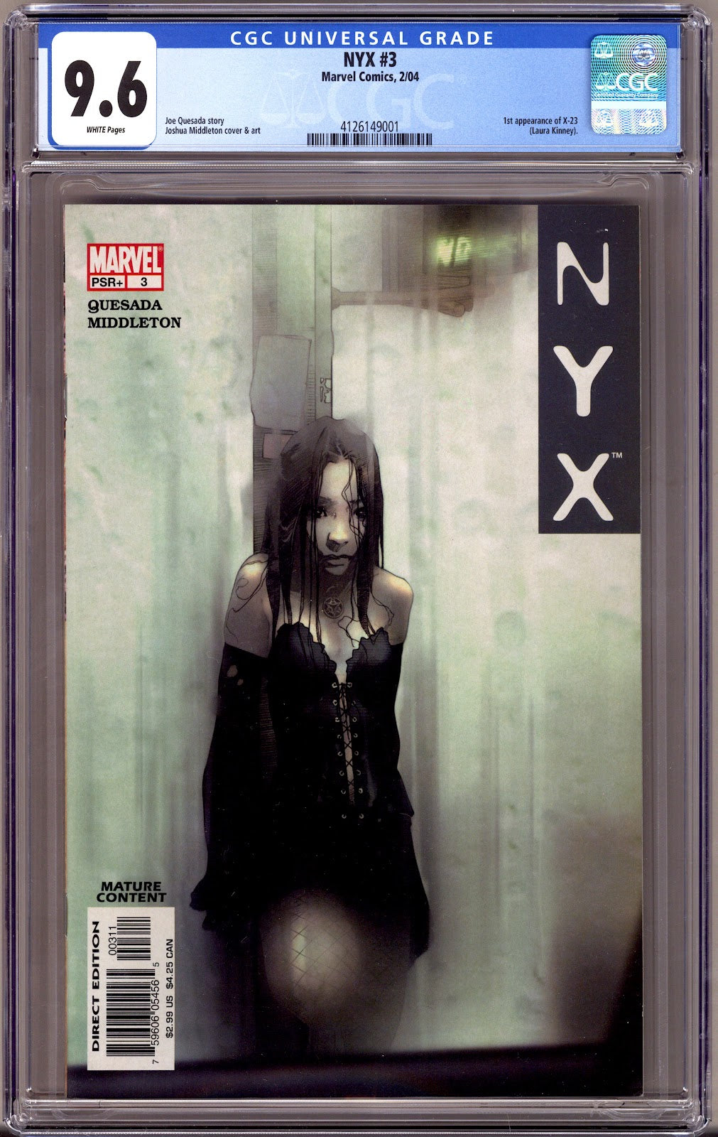 NYX Vol 1 3 CGC 9.6 (NM+)   (2004)
