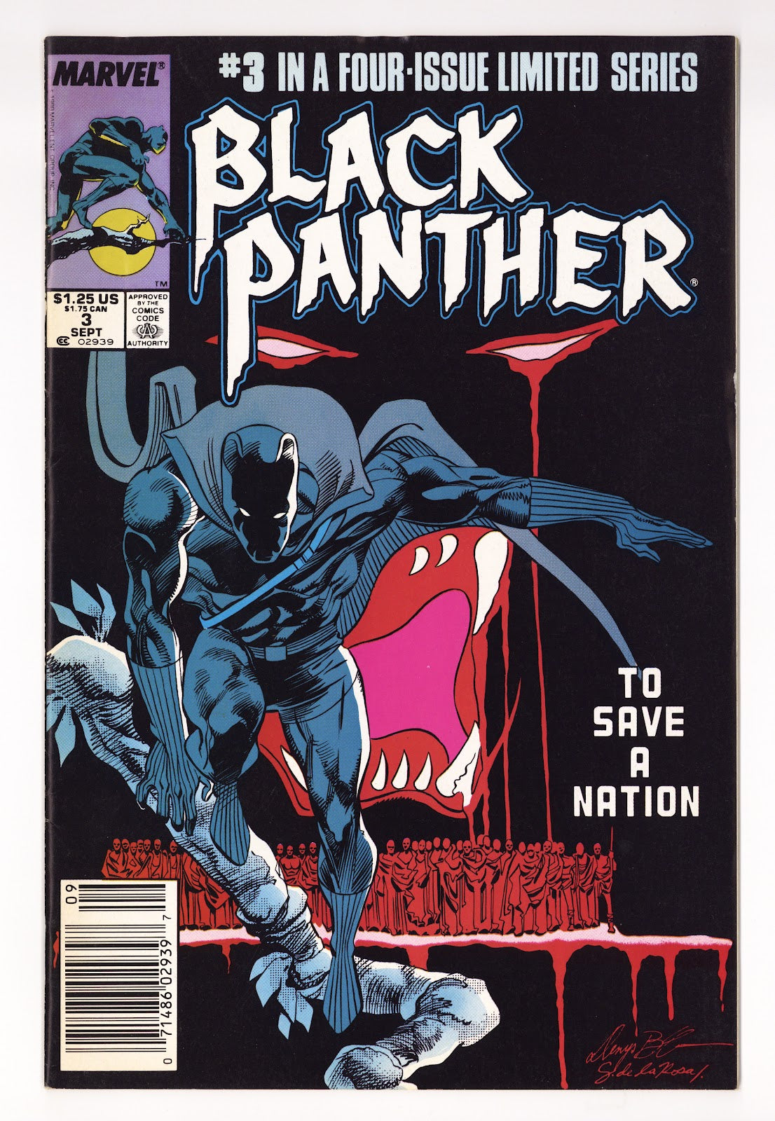 Black Panther Vol 2 3  Mid Grade   (1988)   Newsstand  