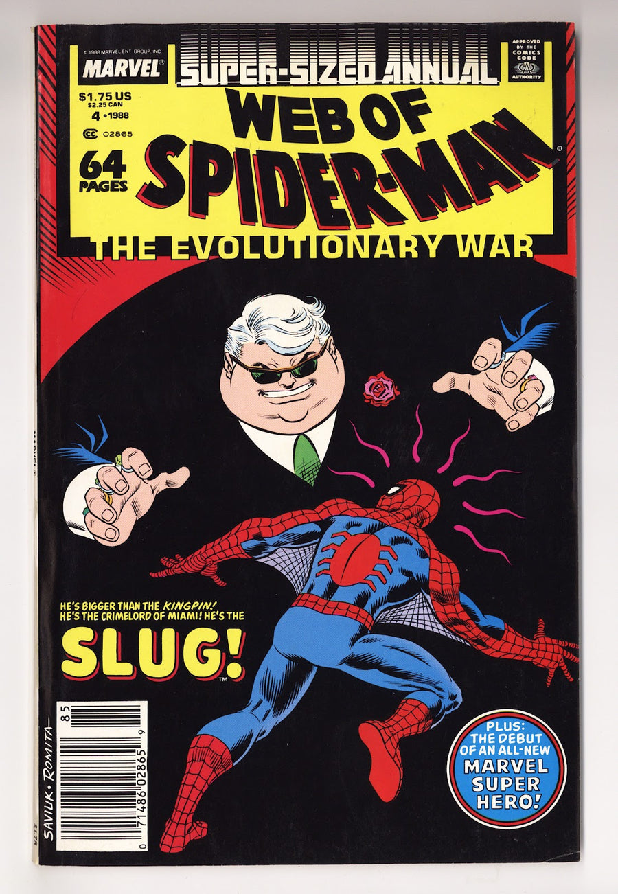 Web of Spider-Man Annual Vol 1 4  Mid Grade   (1988)   Newsstand