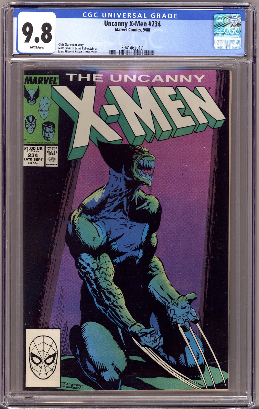 The Uncanny X-Men Vol 1 234 CGC 9.8 (NM/M)   (1988)