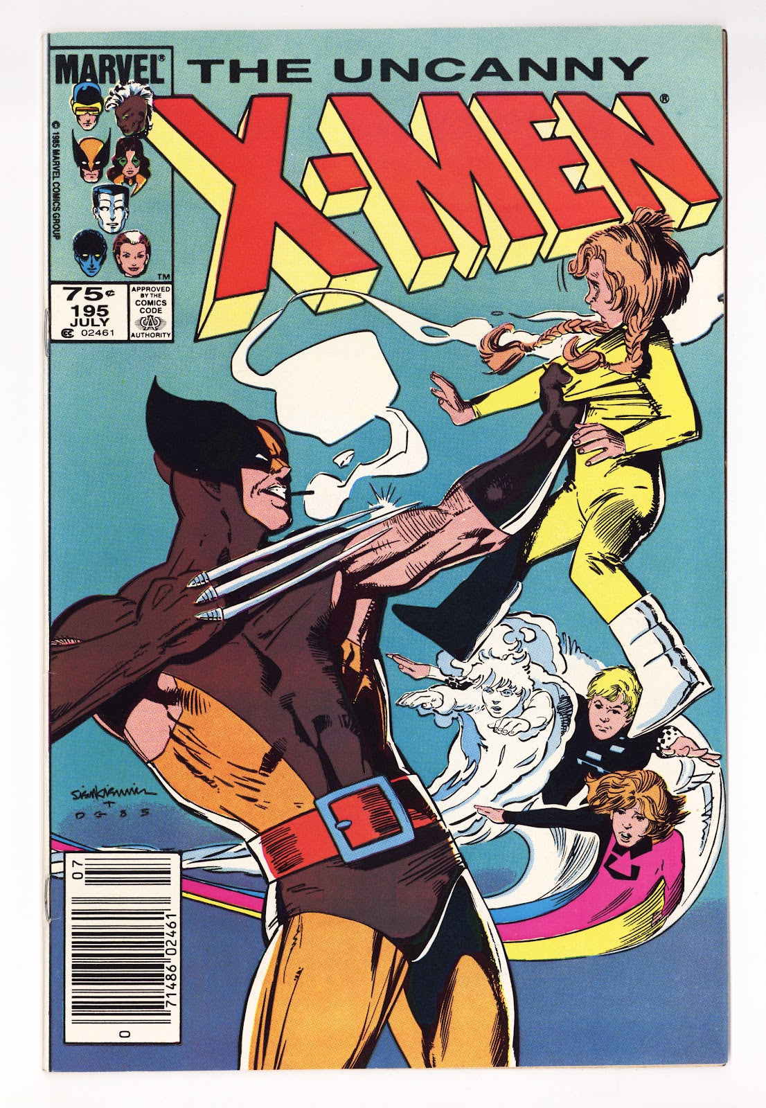 The Uncanny X-Men Vol 1 195  FN- (5.5)   (1985)   Canadian Price Variant  