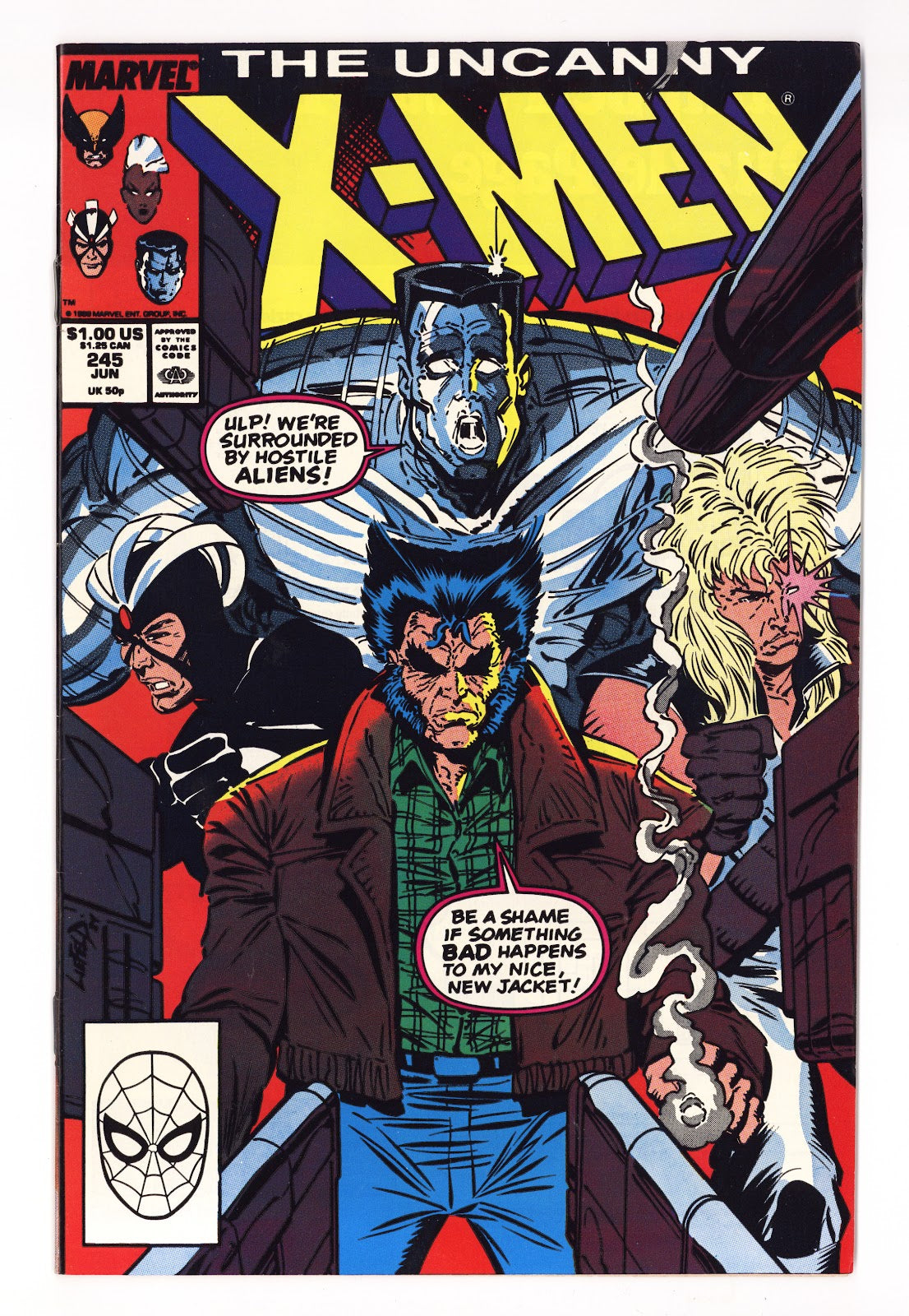 The Uncanny X-Men Vol 1 245  High Grade   (1989)