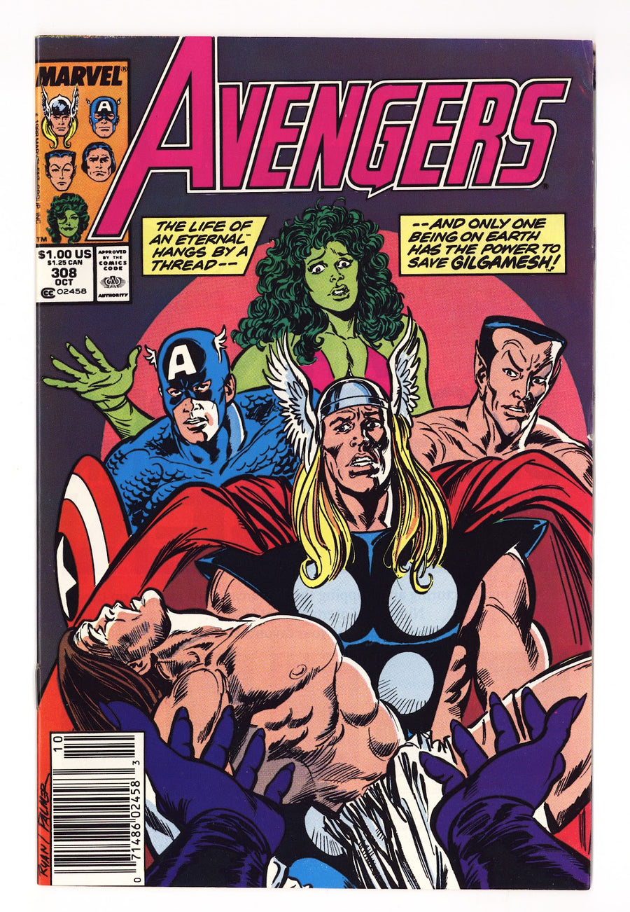 The Avengers Vol 1 308  Mid Grade   (1989)   Newsstand  