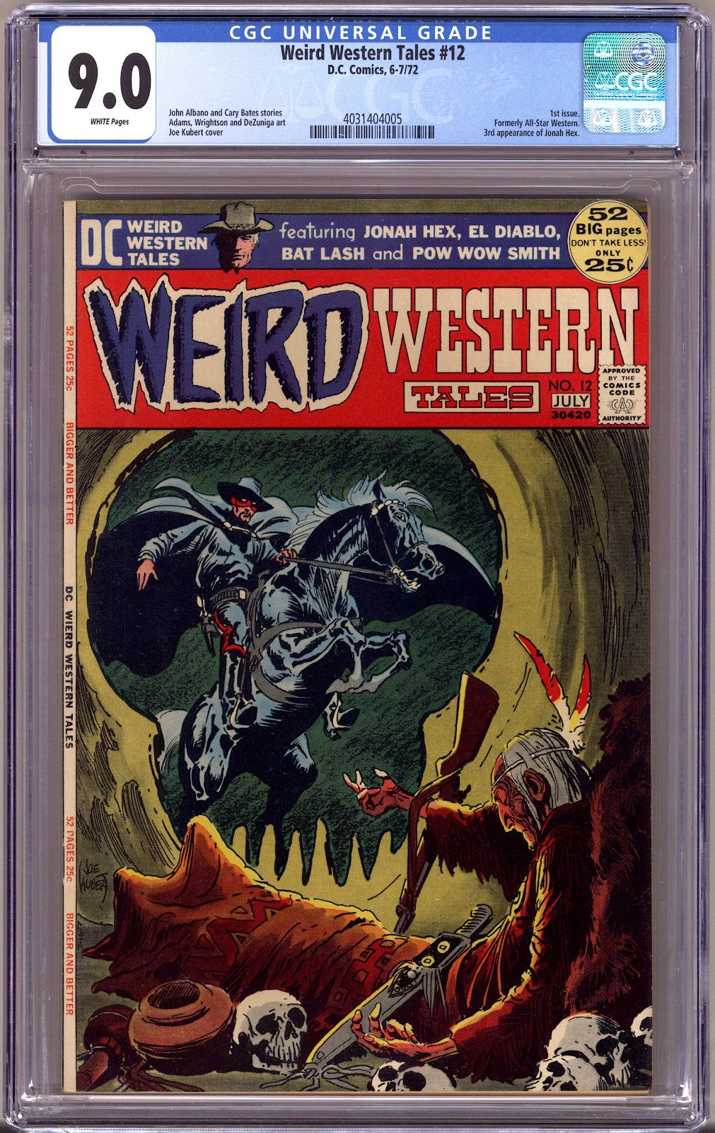 Weird Western Tales Vol 1 12 CGC 9.0 (VF/NM)   (1972)     