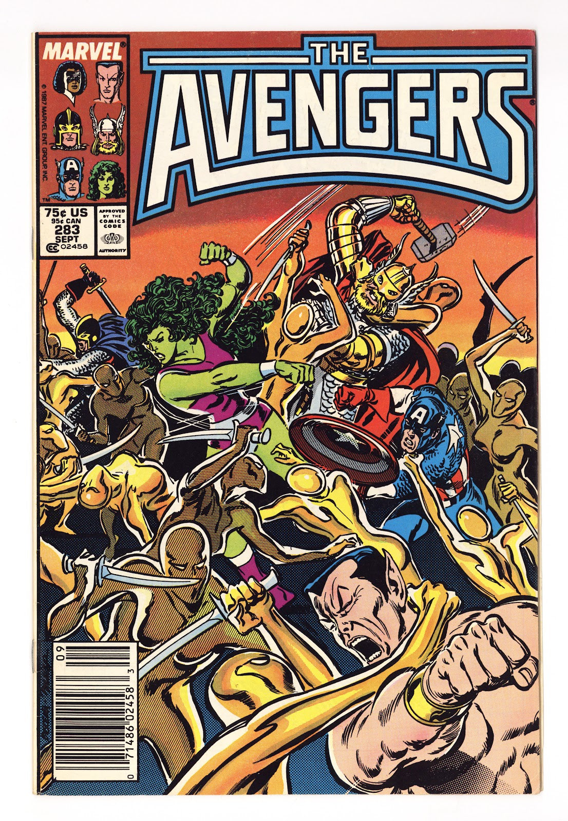 The Avengers Vol 1 283  Mid Grade   (1987)   Newsstand  