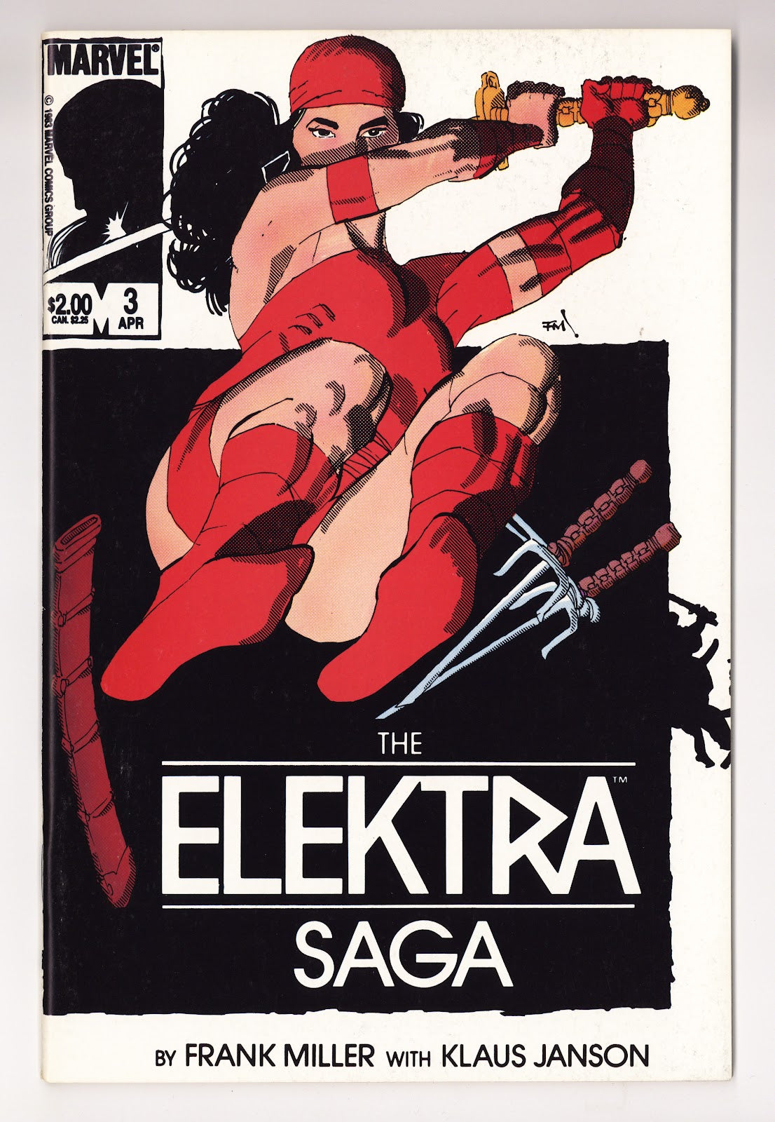The Elektra Saga Vol 1 3  Mid Grade   (1984)