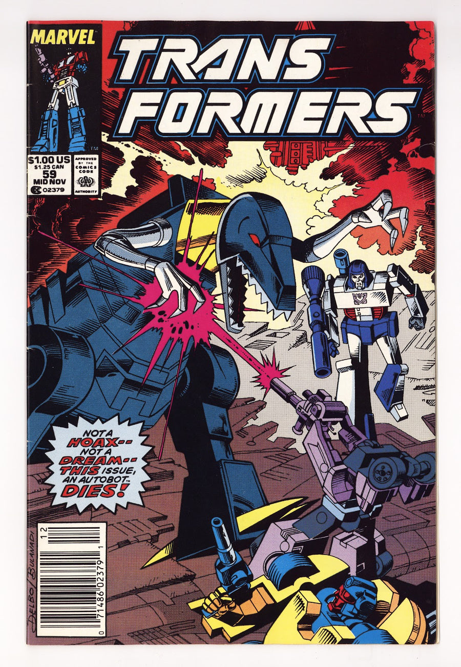 The Transformers Vol 1 59  FN+ (6.5)   (1989)   Newsstand  