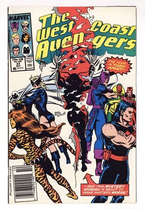 West Coast Avengers Vol 2 37  Mid Grade   (1988)   Newsstand