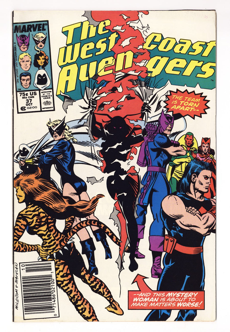 West Coast Avengers Vol 2 37  Mid Grade   (1988)   Newsstand