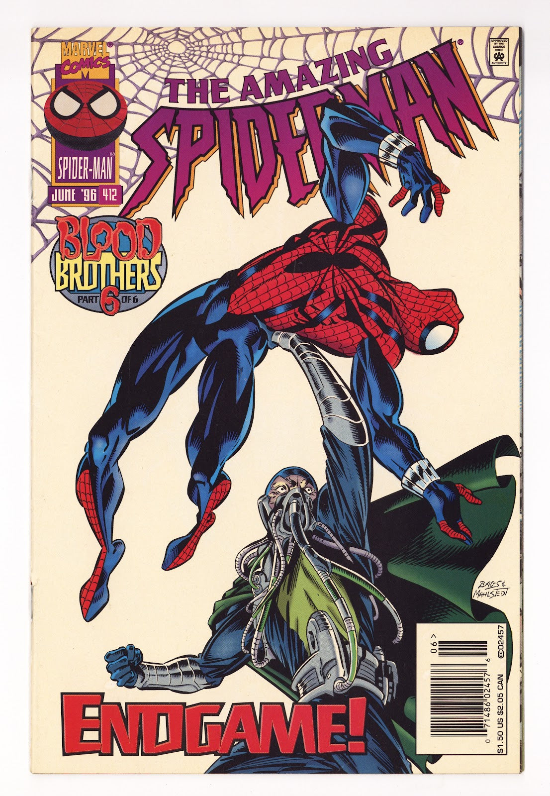 The Amazing Spider-Man Vol 1 412 Mid Grade (1996) Newsstand 