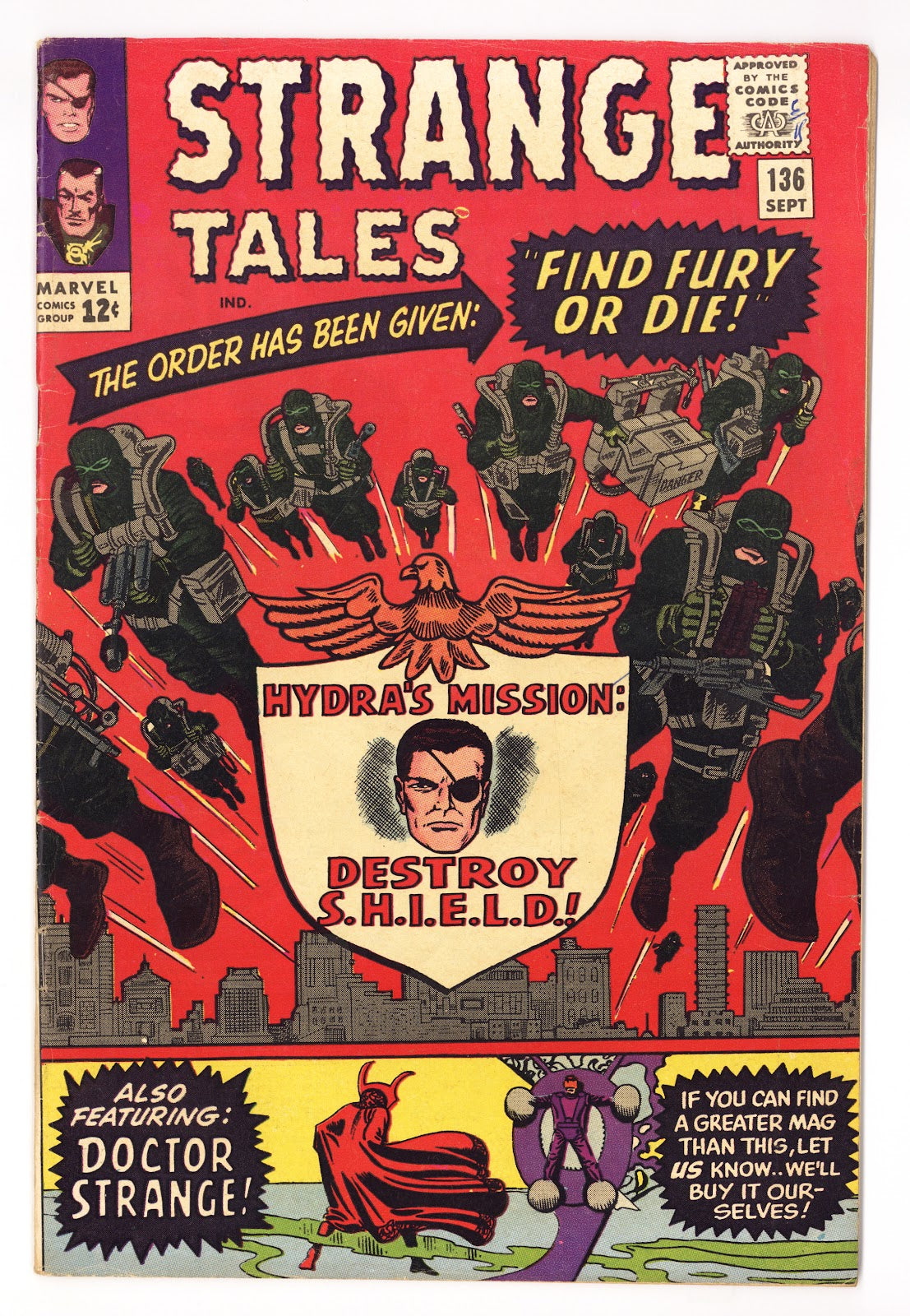 Strange Tales Vol 1 136 VG+ (4.5) (1965) 