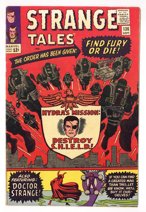 Strange Tales Vol 1 136 VG+ (4.5) (1965)